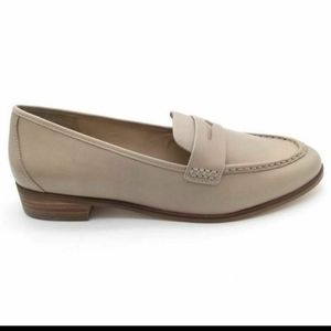 Lands' End Womens Leather Slip On Penny Loafer 9